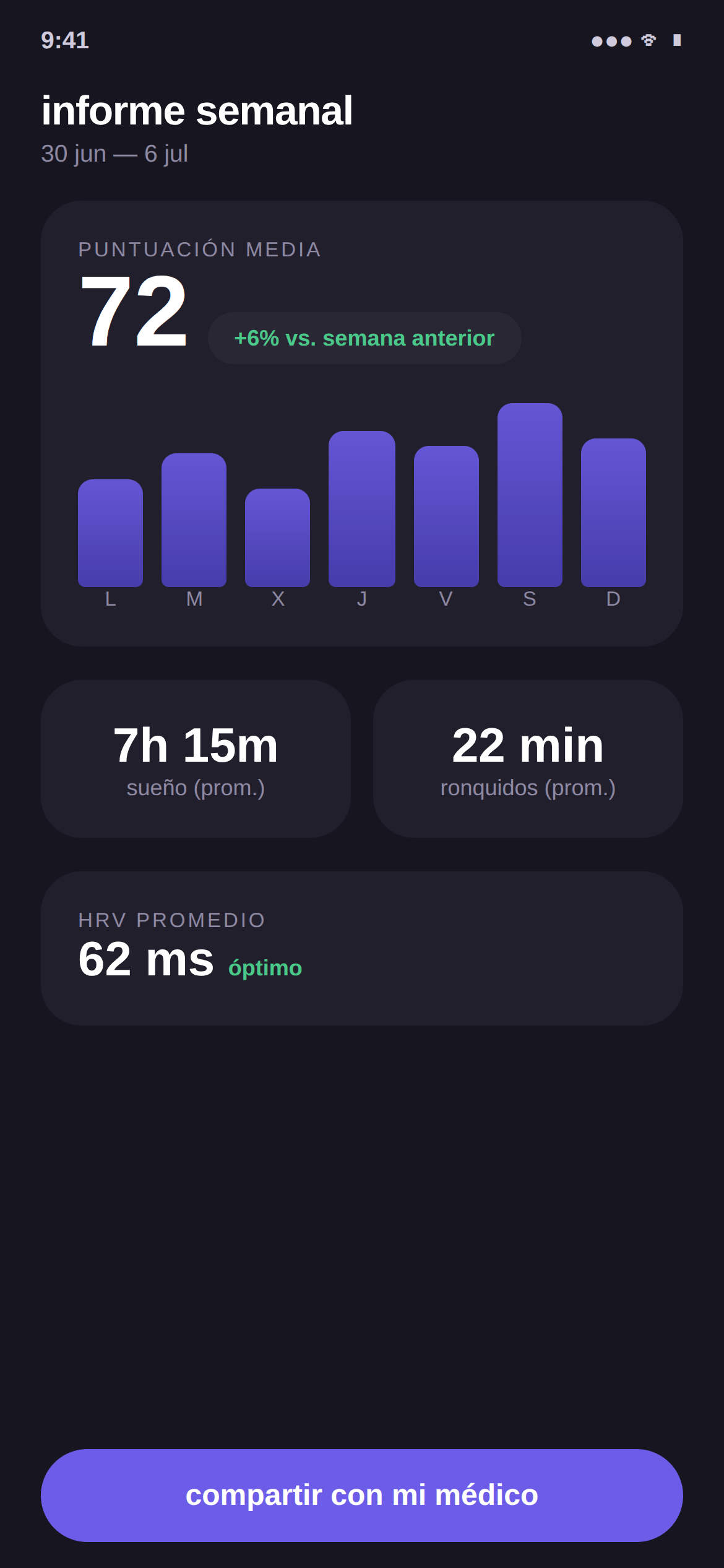 pantalla de la app restlab